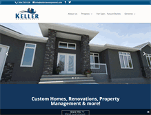 Tablet Screenshot of kellerdevelopments.com